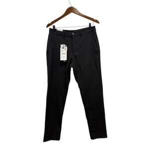 Zara Men's The Melange Slim Fit Chino Pants in Black size 30x28 NWT